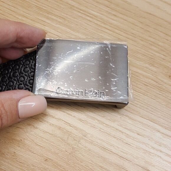 CALVIN KLEIN Belt Mens Size XL 42 44 Black Interchangeable Reversible Set Logo - Picture 4 of 9